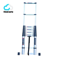 Échelle télescopique pliable compacte en alliage d'aluminium Cloud-party, haute résistance, usage domestique intensif