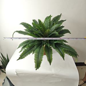 Tanaman hijau buatan dalam ruangan dan luar ruangan Boston Ferns sutra 24 daun - Product Image 4