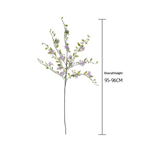 Fiori Artificiali <span class=keywords><strong>Valentina</strong></span> a Sette Foglie di Osmanto e Rosa, Decorazione per Casa, Bouquet da Matrimonio, Fiori Finti per Parete MW66020 Modellati - Product Image 4
