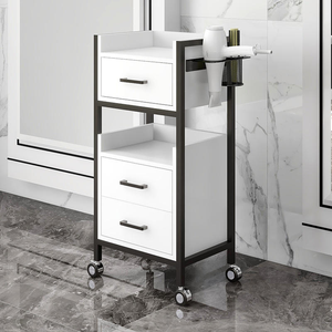 Best Sale Barber Furniture Hair Salon Trolley Beauty Cabinet Salon Trolley Multi-functional Shelving Tool Cabinet Salon Stations - Product Image 3