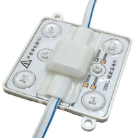 Module LED à réflexion diffuse 220V 3030, 68 * 68mm, 4 LED, plaque lumineuse carrée, film souple, source de lumière de plafond, boîte de source lumineuse