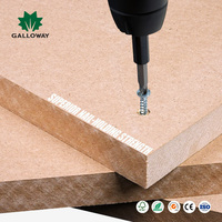 Panneau MDF/HDF apprêté 12mm 15mm 18mm 22mm 25mm, panneau de fibres simple pour plinthes, bordures et moulures en MDF
