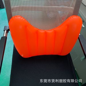Inflatable Pillow Rectangular 0.25mm Thickness Flocked Backrest For Outdoor Camping - Product Image 4
