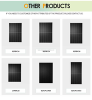 Module solaire monocristallin de type N à haute efficacité 550W, panneaux solaires pour système d'énergie solaire