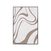 Impression sur toile noir et blanc, œuvre d'art abstraite géométrique, art mural personnalisé, peinture sur toile faite à la main, peinture moderne