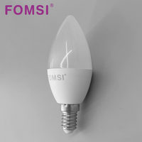 FOMSI Ampoule à bougie LED 5W 7W 9W C37 Ampoule E14/E27/B22 AC100-240V 3000K/4000K/6000K pour l'éclairage de l'espace intérieur de la maison
