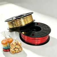 Fil de ligature métallique coloré en PET Fanxing pour boulangerie, en bobine, pour emballage de vignobles et de fêtes