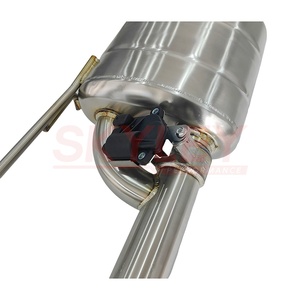 Catback de alto rendimiento para <span class=keywords><strong>Ford</strong></span> <span class=keywords><strong>Mustang</strong></span> Gt 5,0 silenciador de sistema de escape Valvetronic de acero inoxidable con punta de fibra de carbono - Product Image 2