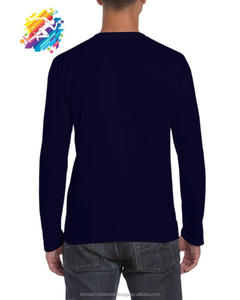 ออกแบบเสื้อยืดแขนยาวผ้าฝ้าย 100% ลายสก็อตสำหรับผู้ชาย พร้อมพิมพ์ลายดิจิทัลรักษ์โลก - Product Image 5