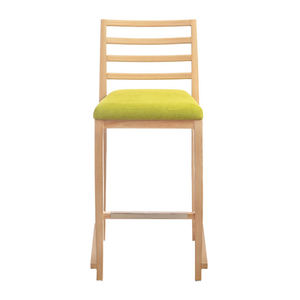 Not <b>Stackable</b> Luxury Bar <b>Chairs</b> Singer Bar Stools Wood Grain Green Cushion bar Stool Modern for Breakfast Bar - Product Image 2