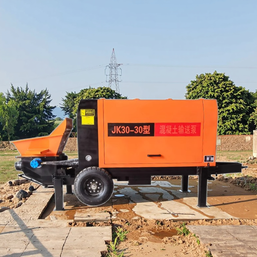 Big Grain Lateral Recumbent Posture Concrete Pump Hydraulic System Conveying Construction Plant Concrete Conveying Pump