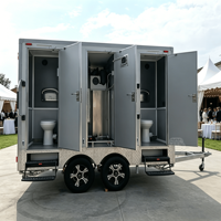 Douche et toilettes portables pour camping-car, salle de bain mobile de luxe VIP, caravane, camping, extérieur, toilettes écologiques, remorque