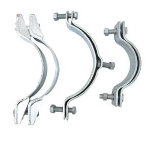 Melhor Preço pólo Clamp Electric Power Cable Aço Carbono para Linha de Transmissão Overhead Hot Dip Galvanizado pólo braçadeira