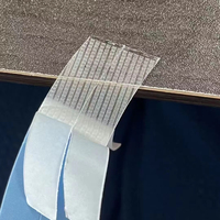 Film de grille en forme de C ruban adhésif double face personnalisable fixation de toupet de perruque invisible pour les extensions de cheveux humains perruque de dentelle