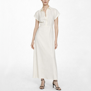 seafolly linen dress Secret Garden Shirred Maxi Dress