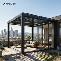 Pergola en aluminium à toit à lames orientables sur mesure B2B pour entrepreneurs et constructeurs, terrasse extérieure, structure en aluminium 6063