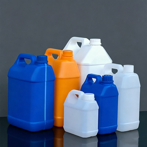 Bidon en plastique bleu durable de 2 L, personnalisé, pour usage industriel chimique, grand récipient pour essence, huile, savon de nettoyage, lessive - Product Image 5