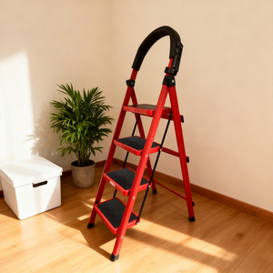 Escalera Plegable Portátil de 4 Peldaños, Económica, de Acero de Alta Calidad - Product Image 3