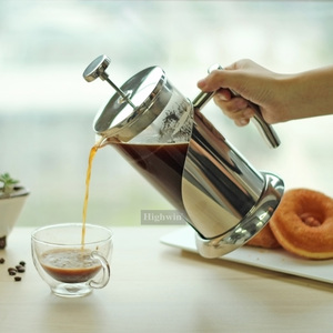 <span class=keywords><strong>Cafetière</strong></span> à pression française <span class=keywords><strong>en</strong></span> <span class=keywords><strong>verre</strong></span> Borosilicate, 1000ml, <span class=keywords><strong>filtre</strong></span> <span class=keywords><strong>en</strong></span> acier inoxydable réutilisable, promotion à la mode - Product Image 4