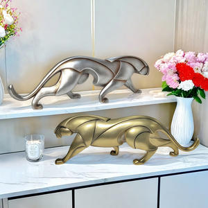 Ornement de léopard abstrait d'art nordique, décoration d'intérieur, armoire à vin personnalisée, artisanat fait main, décoration de bureau - Product Image 4