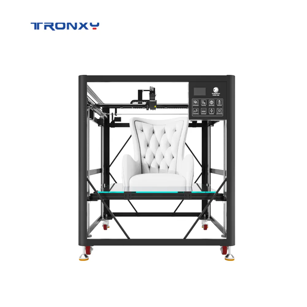 Macchina per stampante a doppio estrusore a TRONXY 800 2E stampante 3d fornita automatica in alluminio, metallo stampa FDM 3 D due colori 3 2023