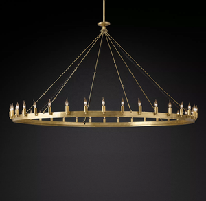 <span class=keywords><strong>Lampadario</strong></span> a Soffitto in Ferro Stile Globo, Illuminazione Moderna per Soggiorno e Ristorante, Lampada Vintage Camino, <span class=keywords><strong>Candelabro</strong></span> Rotondo 73\" Cozee L36 - Product Image 3