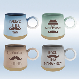 แก้วเซรามิกคุณภาพสูงทันสมัยแบบเรียบง่าย สีพื้นพร้อมลวดลายตัวอักษร เหมาะสำหรับเป็นของขวัญทางธุรกิจ - Product Image 3