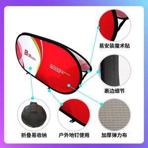 Bandera Publicitaria Deportiva Horizontal Personalizada Barata al por Mayor, Triangular, Plegable, Ovalada, Tipo Pop-up, con Marco en A - Product Image 5