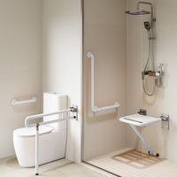 Barres d'appui antidérapantes personnalisées avec noyau en acier inoxydable, barre d'appui pour salle de bain, barre d'appui pour douche, barre de soutien pour toilettes