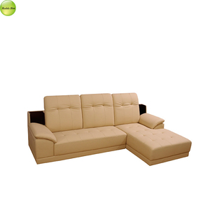 <span class=keywords><strong>Divano</strong></span> Moderno a 3 Posti in Vera Pelle con Struttura in Legno e Chaise Longue per Soggiorno - Product Image 4