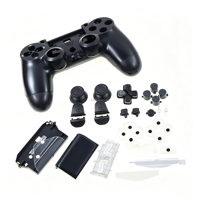 Boîtier complet noir DIY pour manette PS4 Playstation 4, coque de protection complète pour PS4 JDS-030 JDM 030