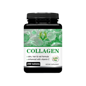 Tabletas de Colágeno con Etiqueta Personalizada, Suplemento Dietético Enriquecido con Vitamina C para Piel, Cabello y Uñas, Fórmula para un Brillo Radiante - Product Image 1