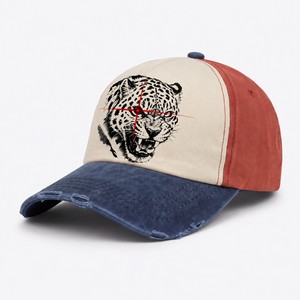 Casquette de baseball vintage 5 panneaux en coton 100% avec logo personnalisé sérigraphié, visière incurvée, lettres, réglable, unisexe, pour adulte, vente en gros - Product Image 1
