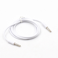 Yeni 4 kutup 1m 3.5mm ses kablosu erkek kayıt araba Aux ses kablosu kulaklık bağlayın kablosu MP3 uzatma kablosu