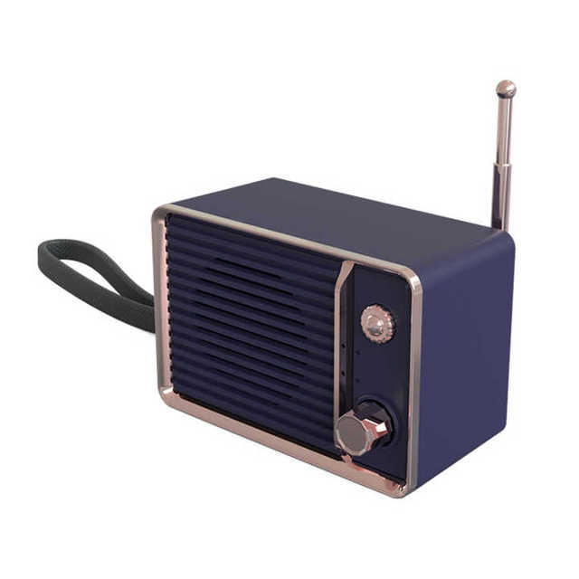 DW01 antenna FM Vintage Belt Blue Tooth Micro USB Speaker Built-in Blue-tooth Portable Speaker with HD Sound and Bass