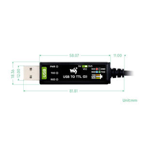 USB a TTL (D) Módulo de puerto serie USB a TTL de grado industrial, módulo de depuración de puerto serie FT232RNL Raspberry Pi 5 original - Product Image 6