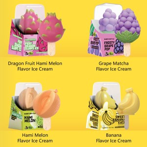 Expédition mondiale - Crème glacée à la noix de coco, au durian, au raisin, au <span class=keywords><strong>melon</strong></span> Hami, à la banane, aux bleuets, à la pomme - Snack exotique - Crème glacée - Product Image 1