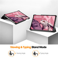 Étui de protection pour tablette en cuir PU à trois volets de 8,8 pouces pour Lenovo Legion Tab Y700 2023 2025 2026 Gen 5