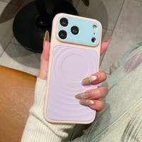 Casing Ponsel Magnetik Warna Neon Fashion untuk iPhone 18 17 16 15 Pro Max Dopa Mine Matte Frosted Anti Benturan