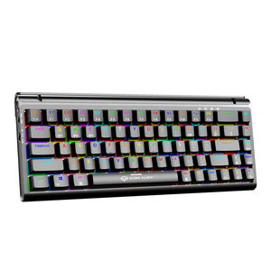 คีย์บอร์ดสำหรับเล่นเกม K68มีกลไกการควบคุมแบบมีสาย/ไร้สาย USB-C RGB แบล็คไลท์ที่สามารถตั้งโปรแกรมได้ - Product Image 1