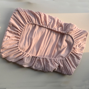 <span class=keywords><strong>Housse</strong></span> de <span class=keywords><strong>matelas</strong></span> à <span class=keywords><strong>langer</strong></span> portable en mousseline pour bébé, <span class=keywords><strong>drap</strong></span>-<span class=keywords><strong>housse</strong></span> en coton respirant pour lit de bébé. - Product Image 4