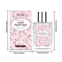 Parfum OEM Eau de Parfum Rose Floral Rafraîchissant Longue Durée Élégant pour Femme Parfum Cheveux à la Rose