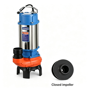 <span class=keywords><strong>Pompe</strong></span> submersible électrique pour eaux usées en acier inoxydable 304 anti-corrosion avec poignée de transport 2 HP Débit de 8 m³/h - Product Image 2