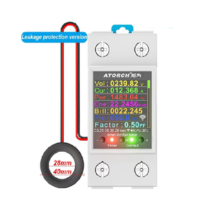 GR2PWSL Tuya WiFi Smart Din Rail Energy Meter ตัววัดพลังงานไฟฟ้าแบบติดตั้งบนราง Din พร้อมระบบตัดไฟเมื่อเกิดการรั่วไหล ตรวจสอบค่า kWh แรงดันไฟฟ้า และกระแสไฟฟ้าแบบเรียลไทม์ พร้อมคอยล์เหนี่ยวนำแบบมิวทัวร์อินดักเทนซ์ G156 - Product Image 1