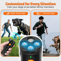 Nouveauté : Dissuasif Ultrasonique 3 Sons Réglables pour Chiens, Rechargeable 1200mAh, Entraîneur Canin, Dispositif Anti-Aboiement et Répulsif