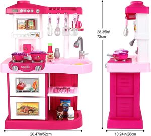 EP Trẻ Em Lớn Phong Cách Mới Giả Vờ Chơi Mầm Non Nấu Ăn Thực Phẩm Chơi Bộ Mini Đồ Chơi Nhà Bếp Cho Cô Gái Trẻ Em - Product Image 6