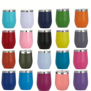 Vente en gros de gobelets isothermes à double paroi en acier inoxydable 304 de 12 oz avec logo personnalisé, étanches, écologiques, sans BPA, pour œufs - Product Image 2