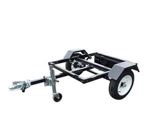 Eje de Remolque Reforzado para ATV Agrícola, Capacidad de Carga de 250 kg, Remolque Basculante con <span class=keywords><strong>Rueda</strong></span> Guía y Enganche para Pequeña Carga, Cortacésped - Product Image 1