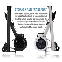 Rameur à résistance réglable, capacité 200 kg, pour salle de sport commerciale et usage domestique