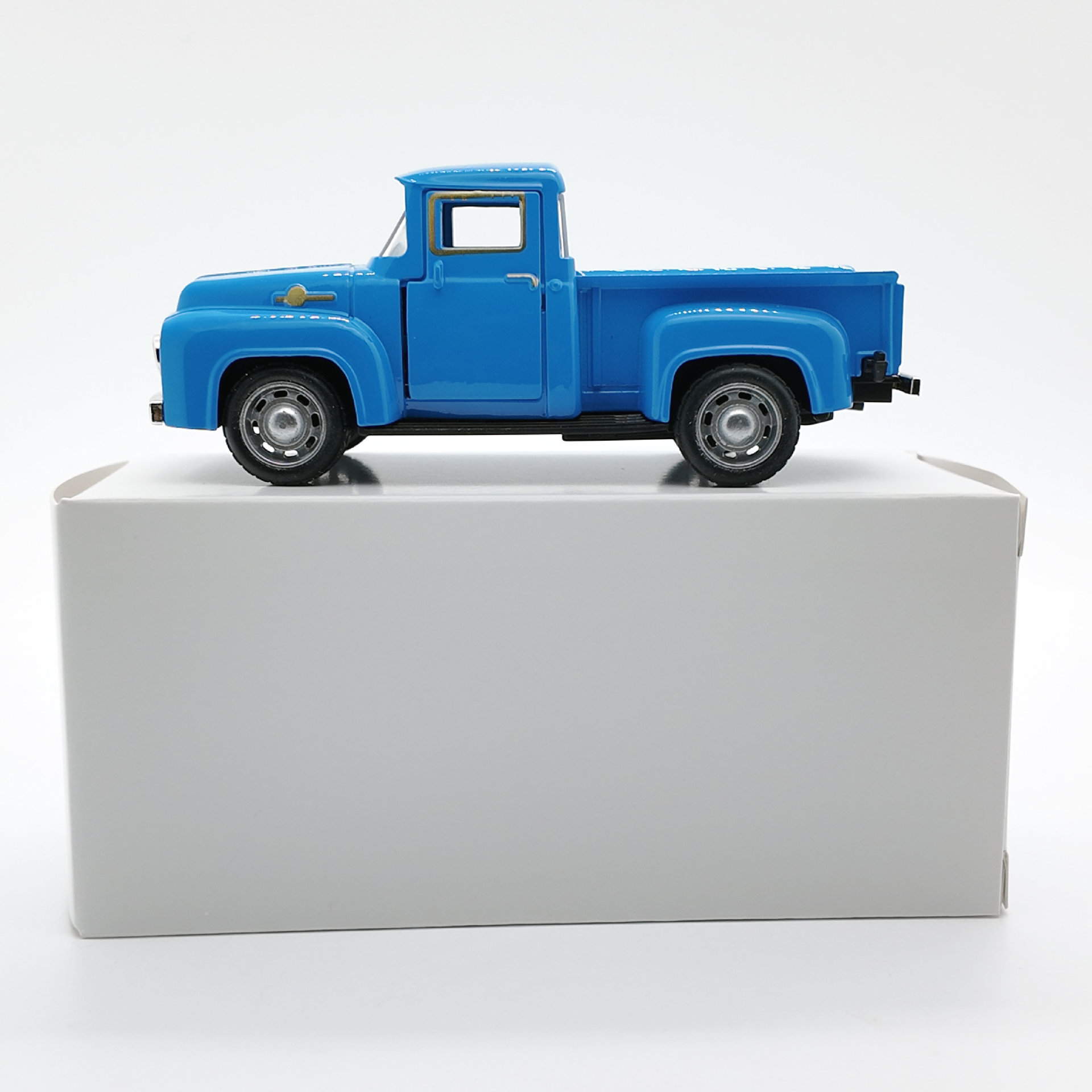 Piccolo camioncino blu-12,5*5*4 cm-scatola bianca sigillata